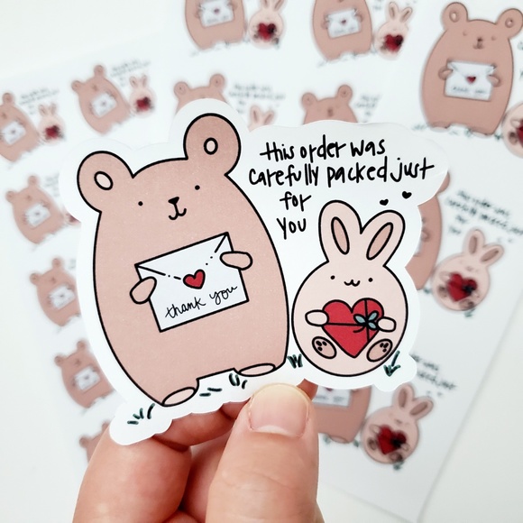 LB077 STICKERS Custom Poshmark Stickers Personalizable Shipping Supplies - Picture 9 of 11
